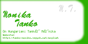 monika tanko business card